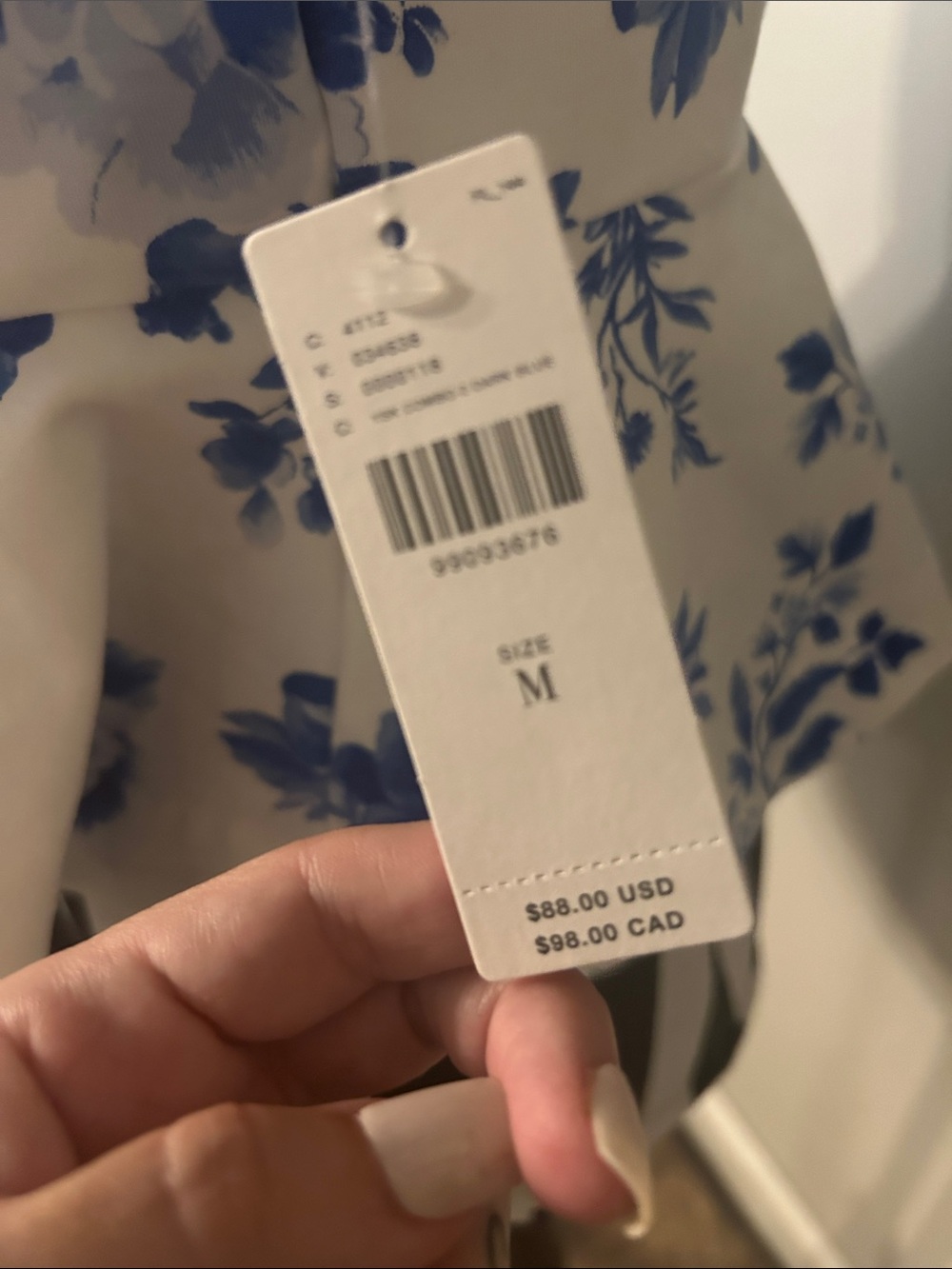 Anthropologie Maeve Blue Floral Peplum Tank Top - Women - Picture 5 of 5